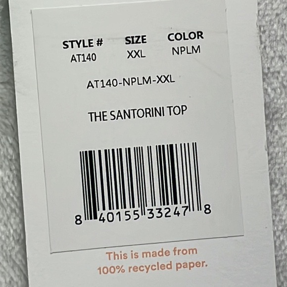 NWT Andie XXL Green NPLM The Santorini Knot Tie Bikini Bathing Suit Top - Picture 3 of 13